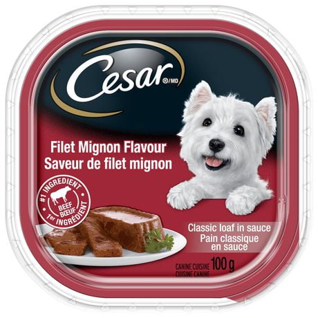 Cesar Classic Loaf in Sauce Filet Mignon Flavour Soft Wet Dog Food, 100g