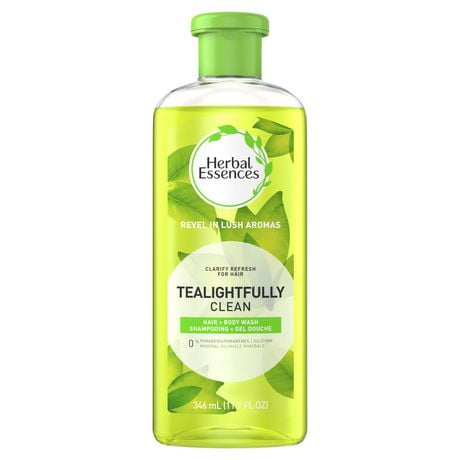 Shampooing et gel douche Herbal Essences Tea-Lightfully Clean avec essences de théier 346&nbsp;mL