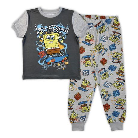 Sponge Bob Boy`s 2 piece  pyjama set, Sizes XS to L