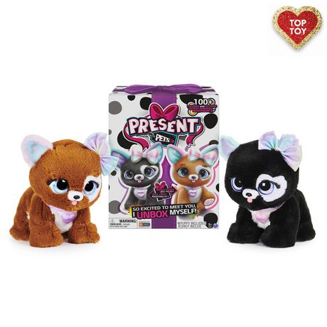 Present Pets, Glitter Puppy Interactive Plush Pet Toy Multi
