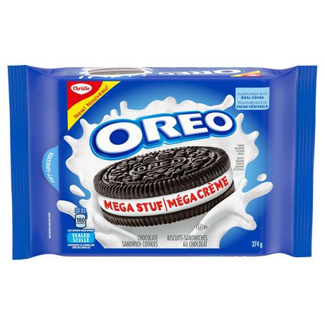 OREO Mega Stuf Sandwich Cookies, 1 Resealable Pack (374g) | Walmart Canada