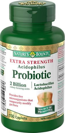 Nature's Bounty Extra Strength Acidophilus Probiotic 2 billion 150 ...