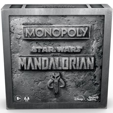 Monopoly : édition Star Wars The Mandalorian, jeu de plateau, protéger L'Enfant (« bébé Yoda ») des ennemis impériaux