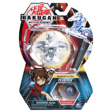 Bakugan, Pyrus Pegatrix, 2-inch Tall Collectible Action Figure And Trading Card For Ages 6 And Up Multi