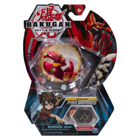 Bakugan, Pyrus Pegatrix, 2-inch Tall Collectible Action Figure And Trading Card For Ages 6 And Up Multi