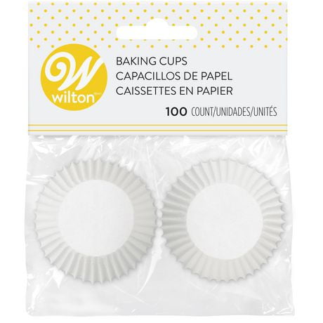 Wilton White Mini Baking Cups, 100 Cups