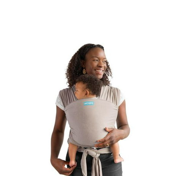 MOBY Wrap Baby Carrier - Evolution Wrap for Newborns & Infants - One size - Taupe