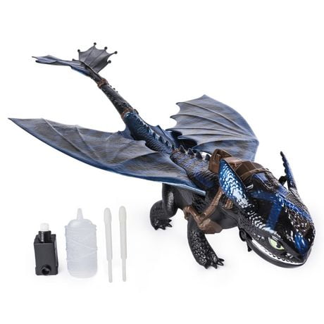 Dreamworks Dragons Krokmou Geant Cracheur De Feu Dragon De 50 Cm Avec Effet Cracheur De Feu Et Couleur Bioluminescente Pour Les Enfants A Partir De 4 Ans Walmart Canada