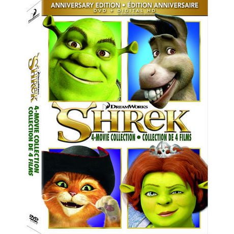 Shrek: 4 Movie Collection - Shrek / Shrek 2 / Shrek The Third / Shrek ...