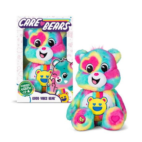 Care Bears Ours en peluche Good Vibes de taille moyenne Ours Good Vibes 14"
