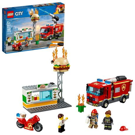 LEGO City Burger Bar Fire Rescue 60214 Building Kit (327 Piece)