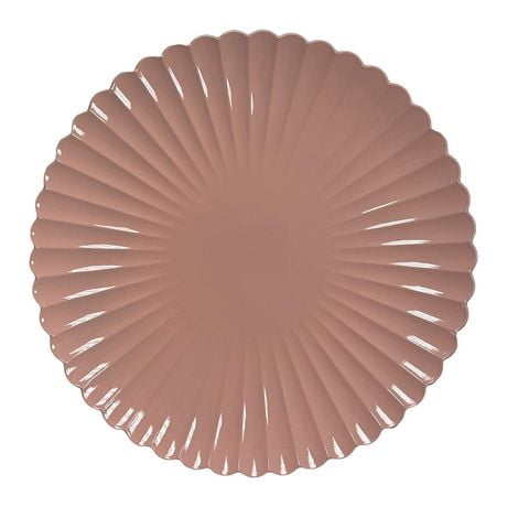 Holiday Time,Pink, Red and Green Plastic Charger Plate Decorative Service Plate for Table Setting Party Events,13x13x0.71 inch, 1 piece, 13 x 13 x 0.71 inch, 0.71 lb