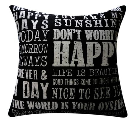 Happy Words Cushion - Walmart.ca