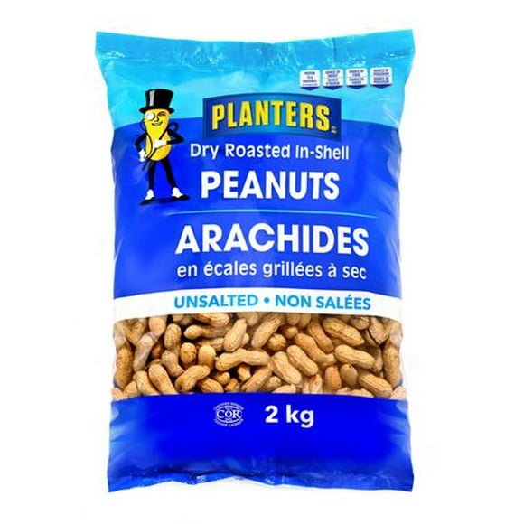 Planters in Shell Roasted Peanuts, 2 Kg