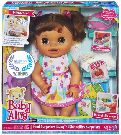 baby alive real surprises baby doll