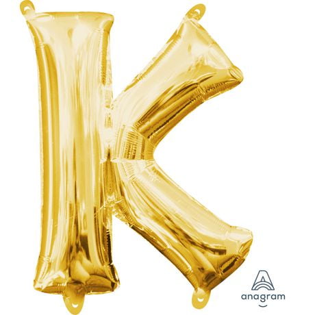 Ballon Party-Eh! d'Anagram International avec lettres en or en forme de K Tous les âges