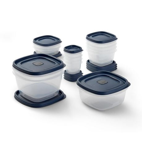 RubbermaidEasyFindLids Food Storage Containers with Vented Lids