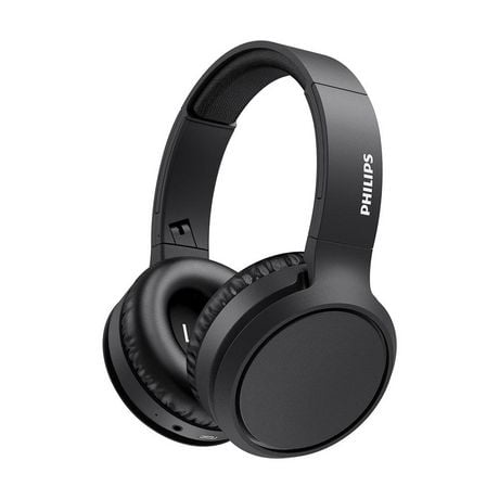 Philips H5205 Over-Ear Wireless Headphones with 40mm drivers, Lightweight cushioned headband, Black, H5205BK