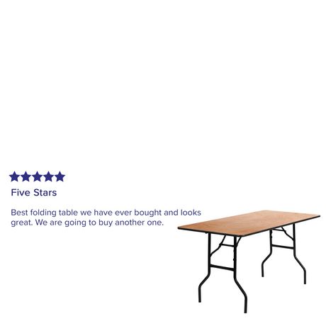30 X 60 Rectangular Wood Folding, How Big Are Standard Banquet Tables