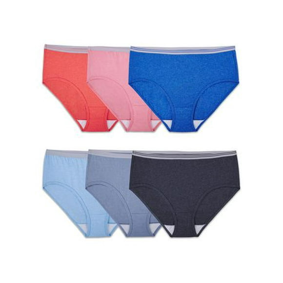 Fruit of the Loom 6pk Heather Lowrise Brief