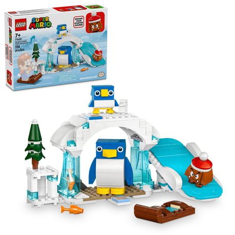 LEGO Super Mario Penguin Family Snow Adventure Expansion Set, Build and Display Toy for Kids, Includes a Goomba Figure and Baby Penguin, Gift for Gamers, Boys and Girls Ages 7 and Up,71430, Includes 228 Pieces, Ages 7+
