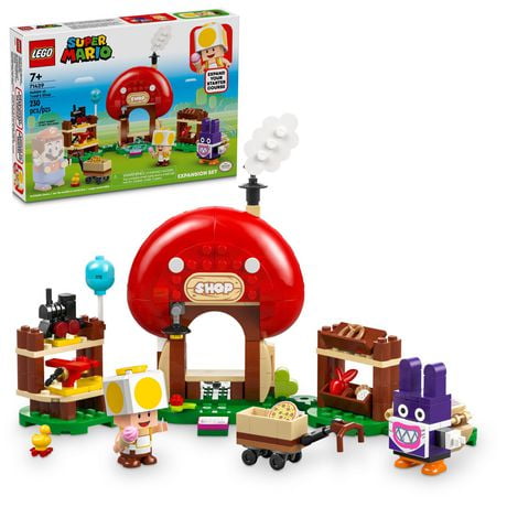 LEGO Super Mario Ensemble d’extension Chipin et la boutique Toad 71429 Ensemble de construction (230 pièces) Comprend 230 pièces, 7+ ans