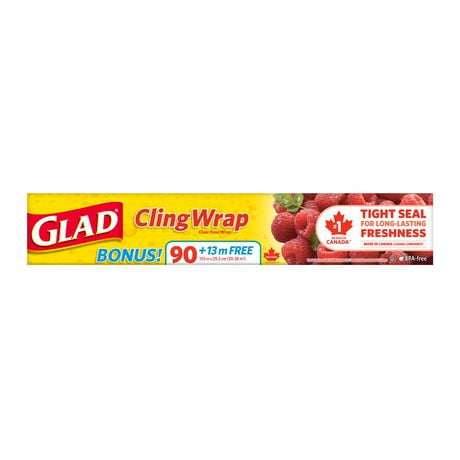 Glad ClingWrap Plastic Wrap, 103 Metre Roll, 103m Plastic Wrap