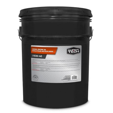 SuperTech Diesel Oil 15W40 18.9L Pail, Engineered for fleet and farm requirements.