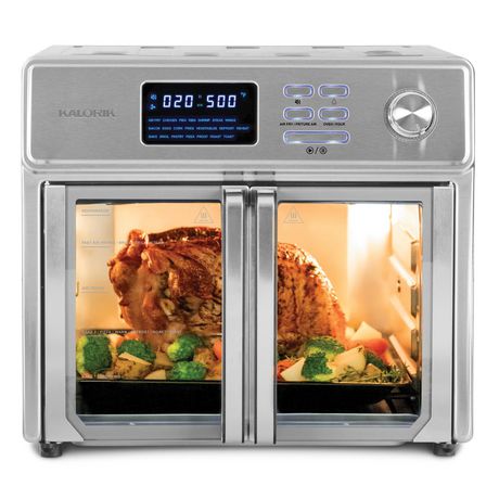 Kalorik MAXX® 26 Quart Digital Air Fryer Oven with 5 Accessories and Quiet Mode, AFO 52484 SS