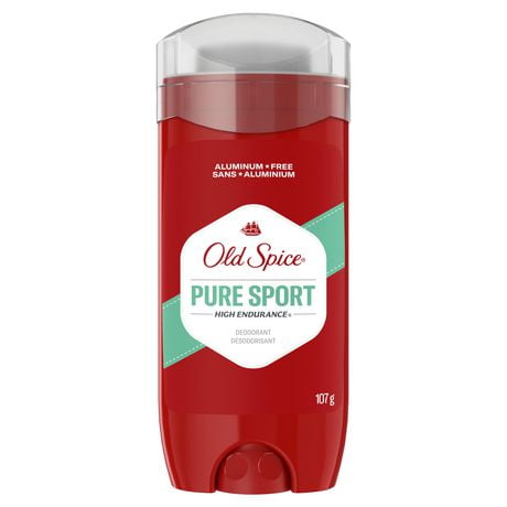 Old Spice High Endurance Deodorant for Men, Aluminum Free, Pure Sport Scent, 107 grams