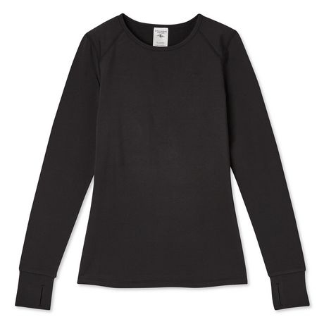 Athletic Works Women's Mid-Weight Thermal Crew Neckline Tee - Walmart.ca