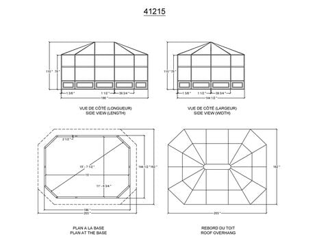 Florence Solarium 12 Ft. x 15 Ft. in Slate | Walmart Canada