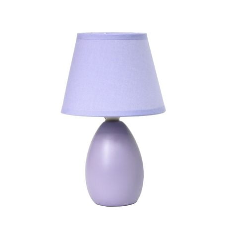 Simple Conceptions Mini Oeuf Ovale Lampe de Table en Céramique