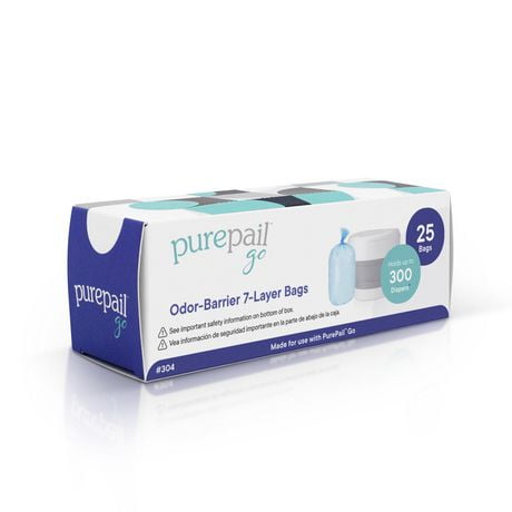 PurePail Go Sacs anti-odeurs à 7 épaisseurs