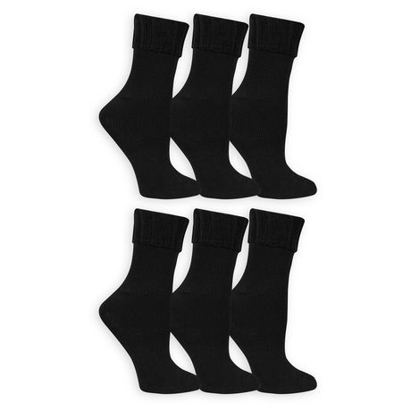 Fruit of the Loom Ladies Turn Cuff Socks- 6 Pack | Walmart Canada