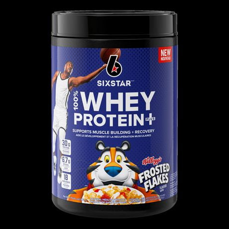 Six Star 100% Whey Protein Plus, Kellogg's Frosted Flakes Whey Protein Powder, 100% Whey Protein Plus 1.8lb, Six Star Protein meet Kellogg's Iconic Flavours!