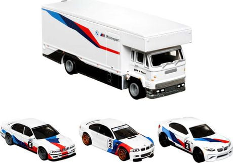Hot Wheels Premium Collect Display Sets with 3 1:64 Scale Die-Cast Cars