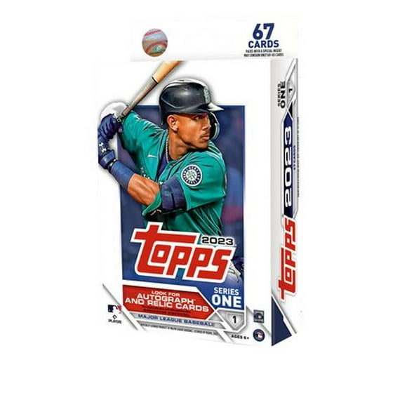 Pack de Cintres de Baseball MLB Topps Série 1 2023, Cartes à Collectionner