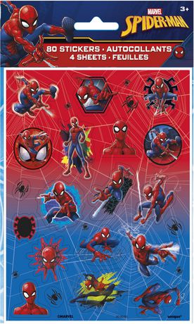 Favours Spider-Man Stickers x 5 Birthday Party Far from Home Spidey Party 