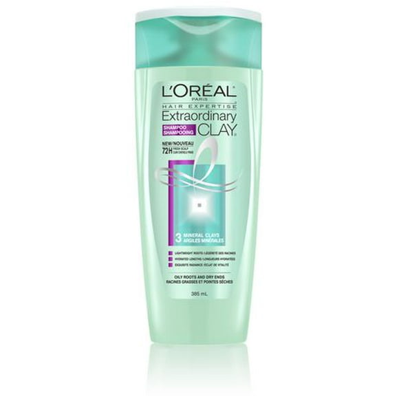 L'Oreal Paris Hair Expertise Extraordinary Clay Shampoo, 385 mL