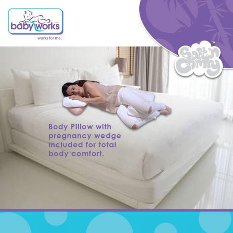 Baby Works Dream On Maternity Pillow With Pregnancy Wedge