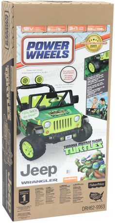 ninja turtle jeep power wheel