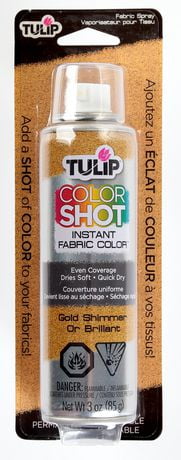 Tulip ColorShot Gold Shimmer Instant Fabric Colour Spray | Walmart Canada