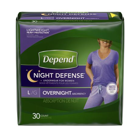 Depend Night Defense Incontinence Overnight Underwear for Women ...