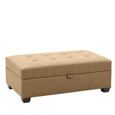 Antonio Tufted Fabric Storage Ottoman Walmart Canada   6000198337958 