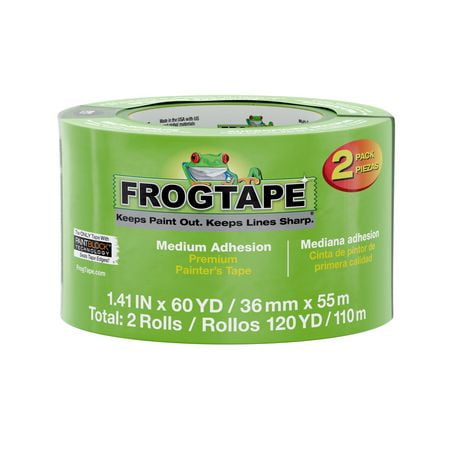 FrogTape Multi-Surface Painter's Tape - Green, 1.41 in. x 60 yd.