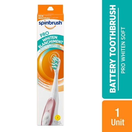 Spinbrush PRO WHITEN Toothbrush Soft, 1 Powered Toothbrush