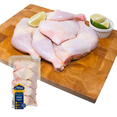 Quarts arrières de cuisse de poulet halal Mina, 5 quartiers de cuisse, 1,53 - 1,87 kg
