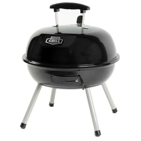 Expert Grill 14.5” Portable Dome Charcoal Grill, Black, CBT2203W-C, 138 Sq. In. cooking area