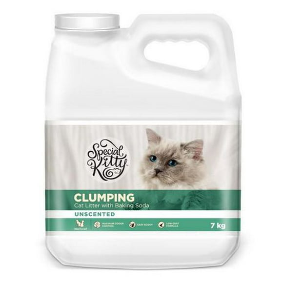 Special Kitty Clumping Unscented Cat litter, 7 Kg